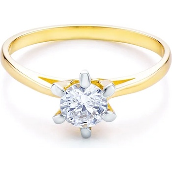 Image 1 of SAVICKI Годежен пръстен savicki: двуцветно злато, кубичен цирконий