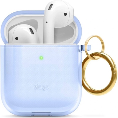 elago Защитен калъф Elago TPU Hang Case за Apple Airpods / Apple Airpods 2, светлосин (EAPCL-HANG-ABL)