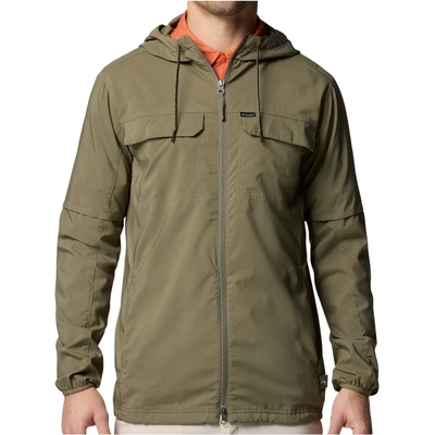 Columbia Мъжко ежедневно яке Columbia Skien Valley Hooded L/S Shirt Casual jacket - Stone Green (003-3249-0212)