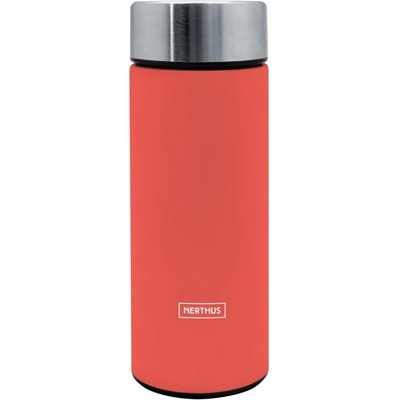 Nerthus 300 мл термос с инфузер цвят корал от Nerthus