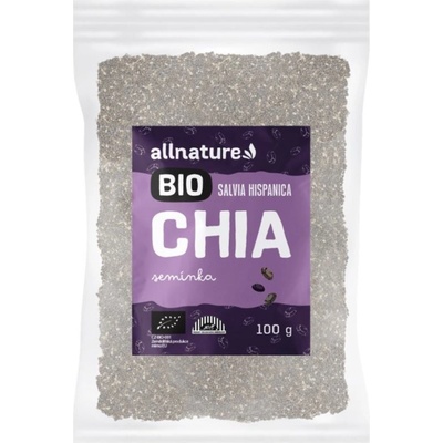 Allnature Chia semínka BIO semínka v BIO kvalitě 100 g