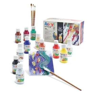 Primo Акрилни бои primo 12 цвята, 125 мл