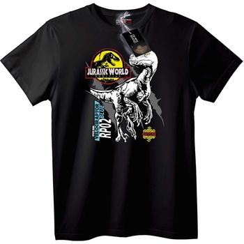NOONEBRAND Тениска Jurassic World Велоцираптор - 5XL, Black