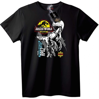 NOONEBRAND Тениска Jurassic World Велоцираптор - 5XL, Black