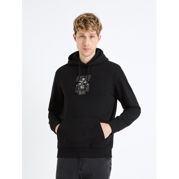 Celio Черен мъжки пуловер с качулка Celio Fejabowl Celio | Cheren | МЪЖЕ | S