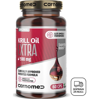 CarnoMed KRILL Oil EXTRA Superba Boost 590 mg 60 kapsúl