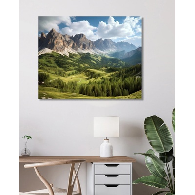 ZUTY Obrazy na stenu - Pohľad na skalnaté hory Rámovanie: vypnuté plátno na rám, Rozmer: 40x50 cm