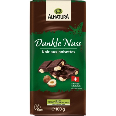 Alnatura Bio hořká čokoláda s ořechy 100 g