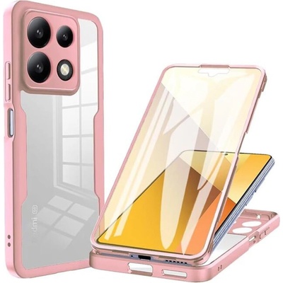 Techsuit Калъф за Xiaomi Poco X6 Pro + Калъф - ColorVerse 360 Series - Розов