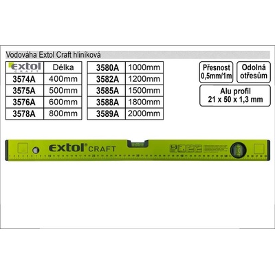 EXTOL CRAFT kovová, 1200mm, ex3582A