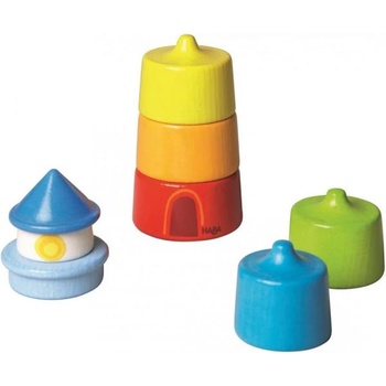 HABA Дървен пъзел и вмъкване Цветове и форми Фар