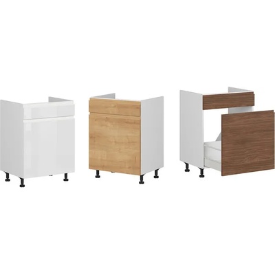 BRW Шкаф за мивка с чекмедже Sole - DKS_60/82_SMB/B (Sole - DKS_60/82_SMB/B)