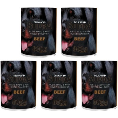 Delikan Supra Dog Beef 5 x 800 g