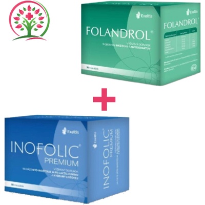Inofolic Premium 60 vrecúšok + Folandrol 30 vrecúšok