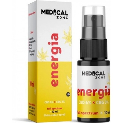 MEDICAL Zone ENERGIA v spreji s CBD+CBG 10 ml