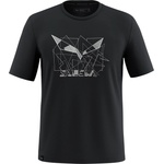 Salewa Мъжка спортна тениска Salewa Eagle Geometric T-Shirt Sport shirt - Black Out - размер 48 (EU) (216-6027-0112)