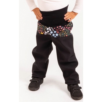 Unuo Batolecí softshellové kalhoty s fleecem Basic Černá Zahrada