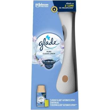 Glade Ароматизатор Glade Automatic, 269 мл, комплект, машинка+пълнител+батерии - Чист лен (3726)