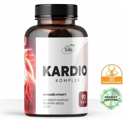 Kardio komplex houbové extrakty 500 mg 90 kapslí