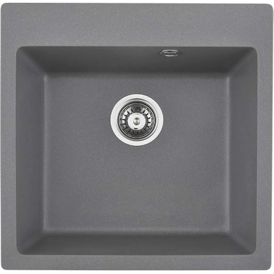 Inter Ceramic Гранитна кухненска мивка 5050 СИВА (5050gray)