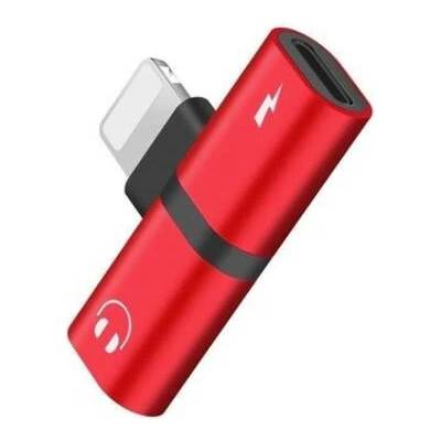 Rozbočovací adaptér Apple lightning (2x lightning) Barva: Červená