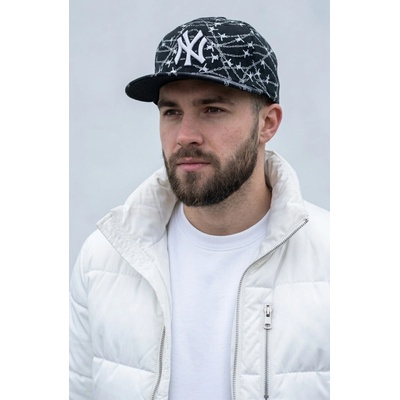 Streetwear raperská New York dizajn s ostnatým drôtom Modrá