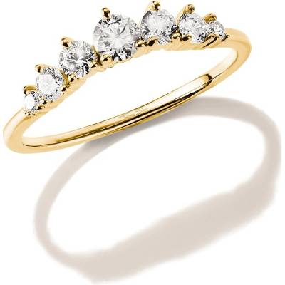 Thomas Sabo TR2551 M01 14 Ring with White Cubic Zirconia for Women Gold Plated