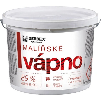 Den Braven Malířské vápno 11 kg kbelík bílá - bělost min. 89%