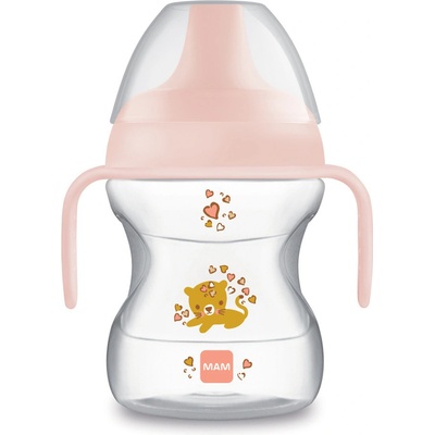 Mam hrnek learn to drink cup holka 190 ml růžový