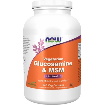 NOW Glucosamine & MSM [240 капсули]