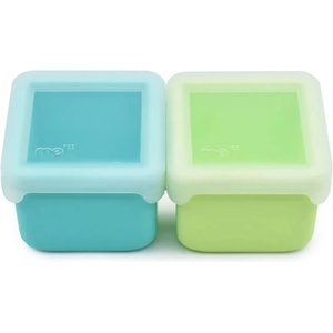 Melii Силиконови контейнери Melii - 2 броя, Blue/Lime (ML23310)