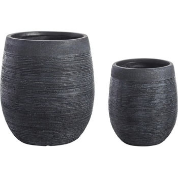 Bizzotto ДЕКОРАТИВНА КАШПА 2БР. /К-Т graffiti ЧЕРНА (0790572)