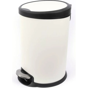 Image 1 of 12 л бял кош с педал и вътрешна кофа Fantasy (018561)