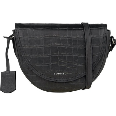 Burkely kožená kabelka crossover L halfmoon Croco Caia 1000075.29.10 černá