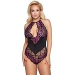 Cottelli Collection боди с лилав мотив CURVES - XL (P25994)