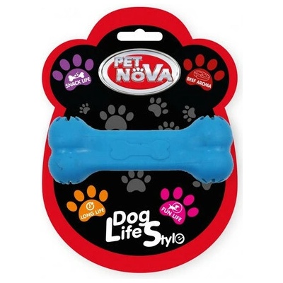 PET NOVA DOG LIFE STYLE Hryzátko v tvare kosti s miestom na maškrty 11 cm
