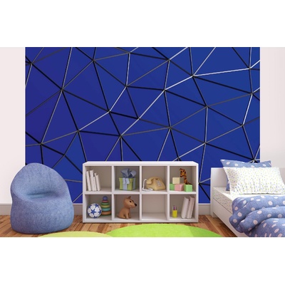 DIMEX ART Самозалепваща се флизелинова фототапета абстрактна триъгълна мрежа 375 x 250 см