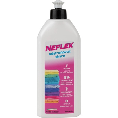 NEFLEK tekutý odstraňovač škvŕn 500 ml