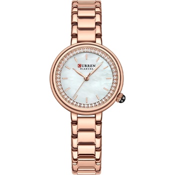 Curren Дамски часовник Curren Jovia, Розово злато / Бял (CURREN-9089-ROSEGOLD-WHITE)