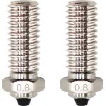 QIDI Tech Биметална дюза за X-Smart 3/X-Plus 3/X-Max 3/Q1-Pro - Комплект от 2 бр. - 0, 8 mm (728683350075)