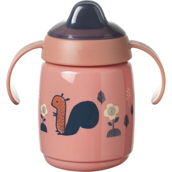 Tommee Tippee Неразливаща се чаша с мек накрайник с дръжки Tommee Tippee - Superstar, Bacshield, Розова, 300 ml, 6 m+ (TT.0221)