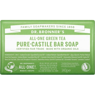 Dr. Bronner's mydlo so zeleným čajom 140 g