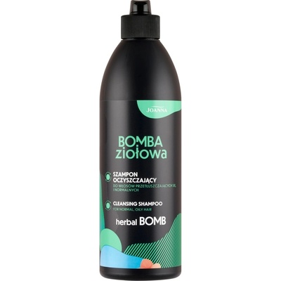 Joanna Herbal Bomb Cleansing Shampoo hĺbkovo čistiaci šampón pre mastné vlasy a vlasovú pokožku 500 ml