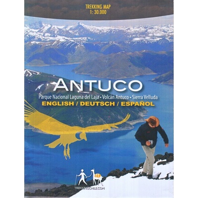 mapa Antuco NP Laguna del Laja Sierra Velluda 1:30 t.