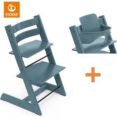 Stokke Tripp Trapp + Baby set Fjord Blue – Zboží Mobilmania