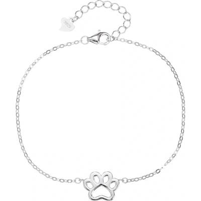 Bealio 14599 stříbrný náramek PSÍ TLAPKA 17+3 cm 03-14599-5265