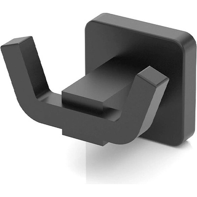 TEKNO TEL Закачалка за кърпи tekno tel mg-336b , с две куки матирано с черно (h8683465736540)