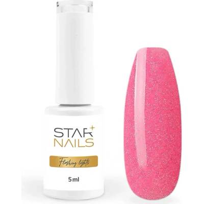 Polish Flashing Lights Uv Led gel Flirty neonově žvýkačkově růžový gel lak 024 5ml