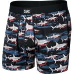 Saxx Мъжко синтетично термобельо Saxx Daytripper Boxer Brief Fly Synthetic base layer - Big Byte / Black (014-1920-1611)
