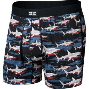 Saxx Мъжко синтетично термобельо Saxx Daytripper Boxer Brief Fly Synthetic base layer - Big Byte / Black (014-1920-1611)